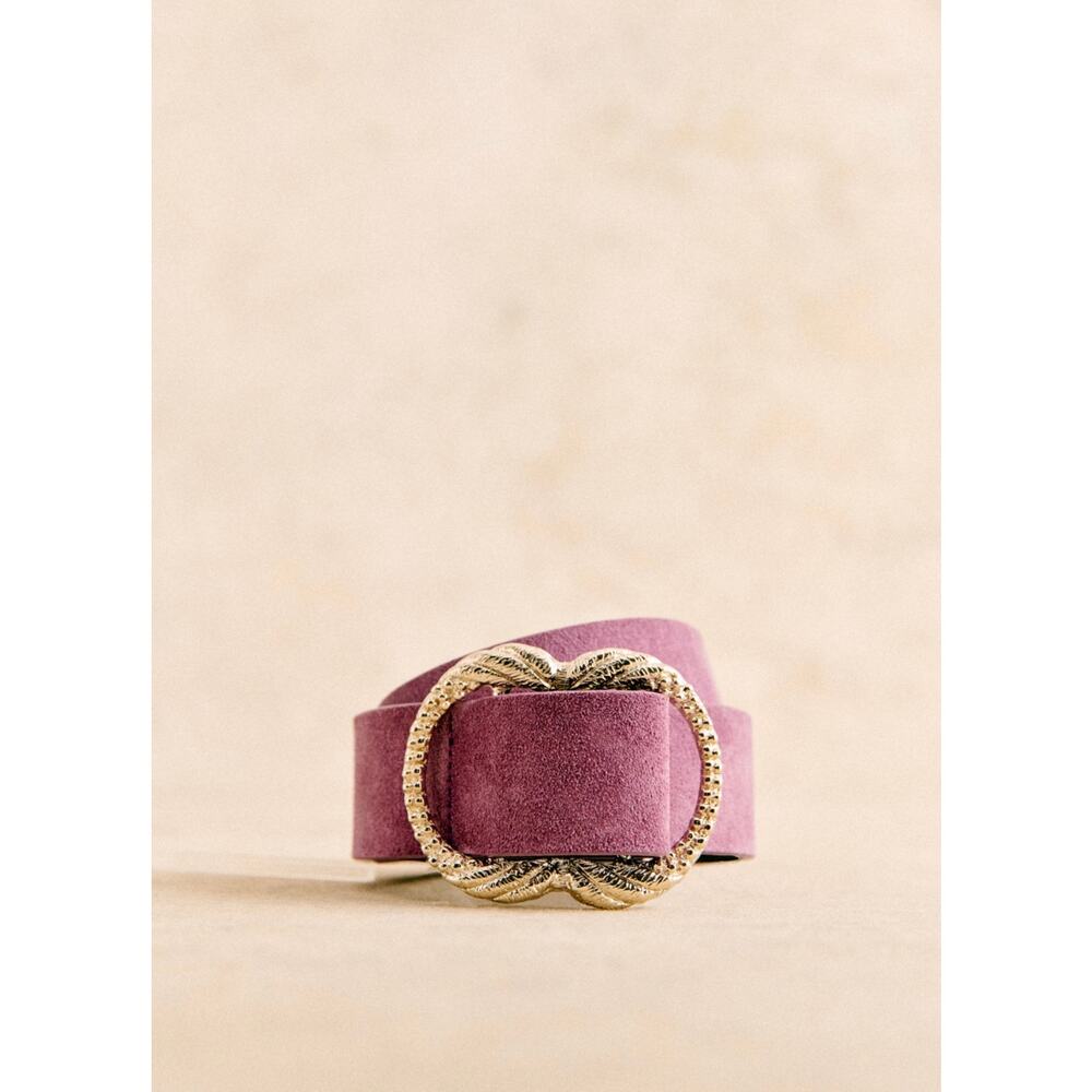 La Maille Sezane Artemis Belt in Lilac Size 100 NWT✨ - Picture 2 of 6